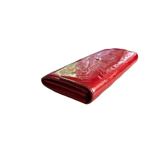 Louis Vuitton Wallet Women’s Red Vernis Complete Set | Louis Vuitton Sarah Auth - Picture 8 of 13